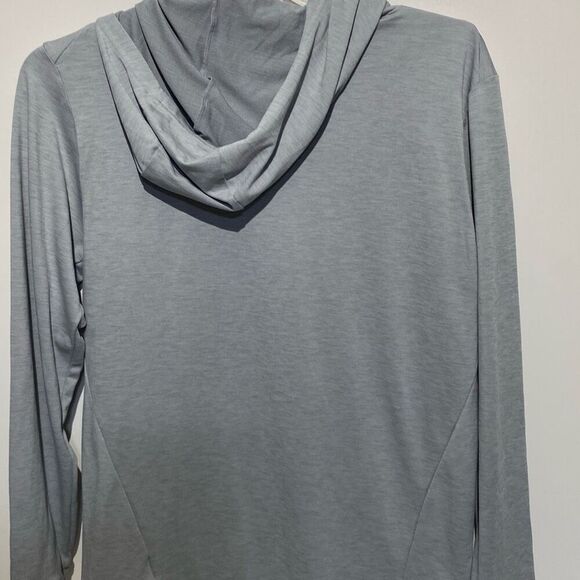 Nike Dri-Fit Men's Gray FGCU Florida Gulf Coast Light Hooded Shirt Size Medium - Picture 6 of 9